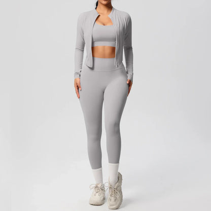 Fitness 3-Piece Sports Outfit for Women
