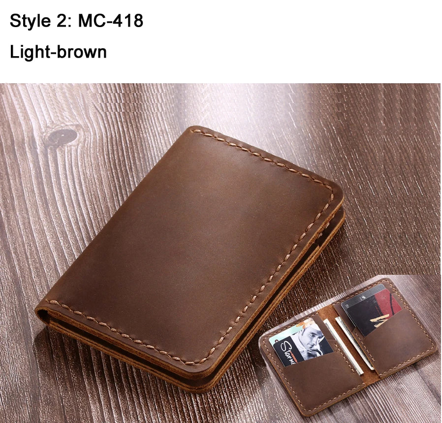 Premium Brown Leather Card Wallet