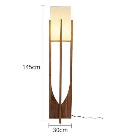 Rustic Wooden LED Pendant Light Natural Wood Tone