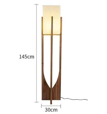Rustic Wooden LED Pendant Light Natural Wood Tone