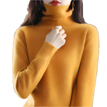 Soft Cashmere Turtleneck Sweater For Women