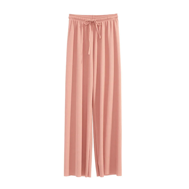 Breathable Loose Fit Summer Wide Leg Pants