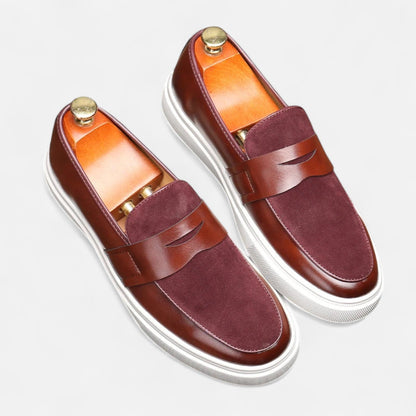VogeLuxe | Men’s Hybrid Leather Penny Loafers