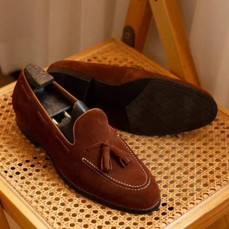 Luxury Real Leather Mens Slip On Shoes