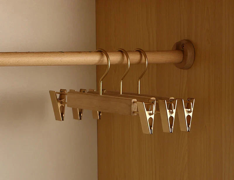 Premium Wooden Broad Shoulder Hangers 2 Pack Closet Organizers