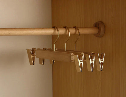 Premium Wooden Broad Shoulder Hangers 2 Pack Closet Organizers