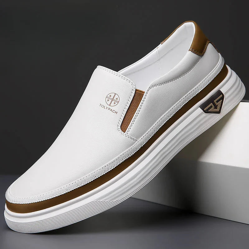 Classic Genuine Leather Mens Loafers Shoes - VogeLuxe