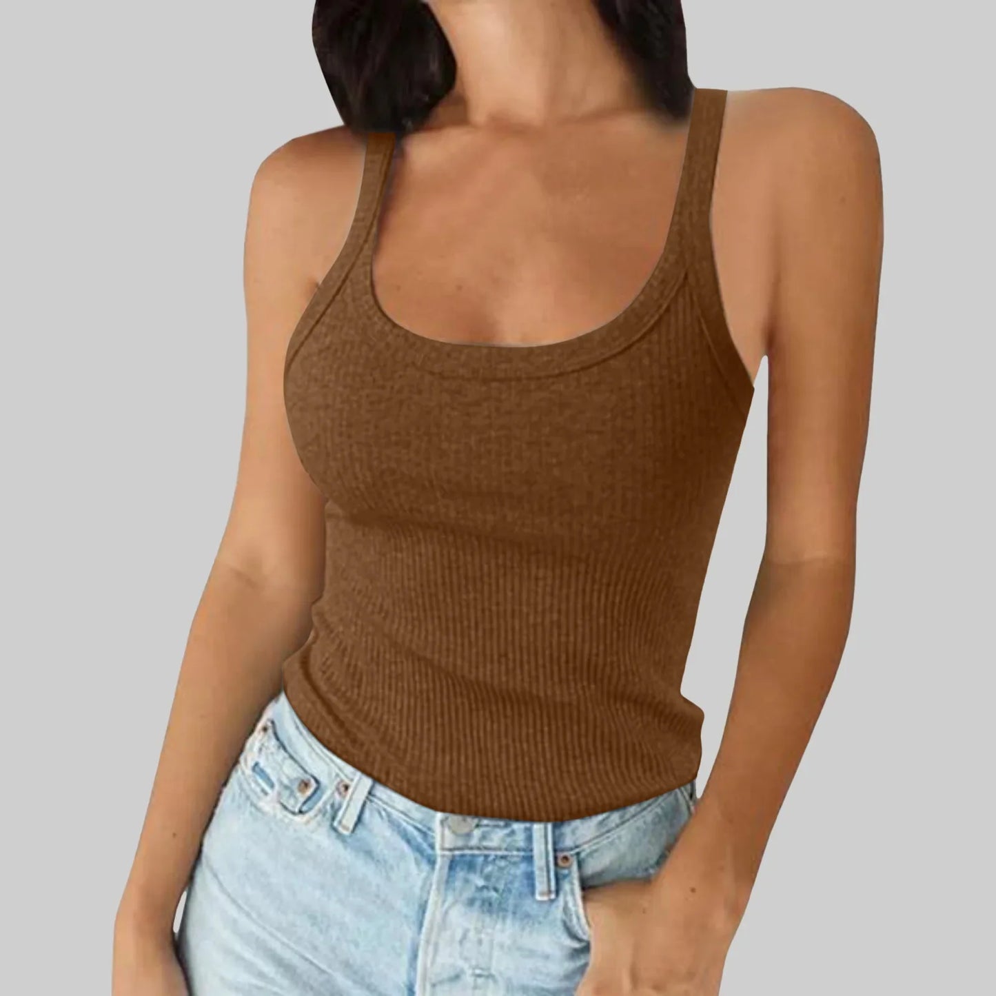 Classic Crew Neck Plain T-Shirt for Women
