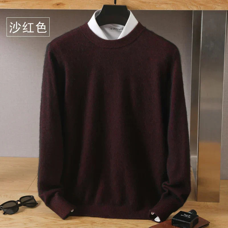 Luxurious Soft Crew Neck Cashmere Sweater