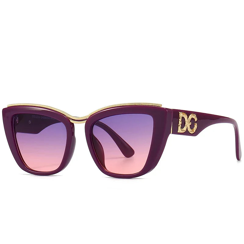 Fashionable Women's Gradient Aviator Shades