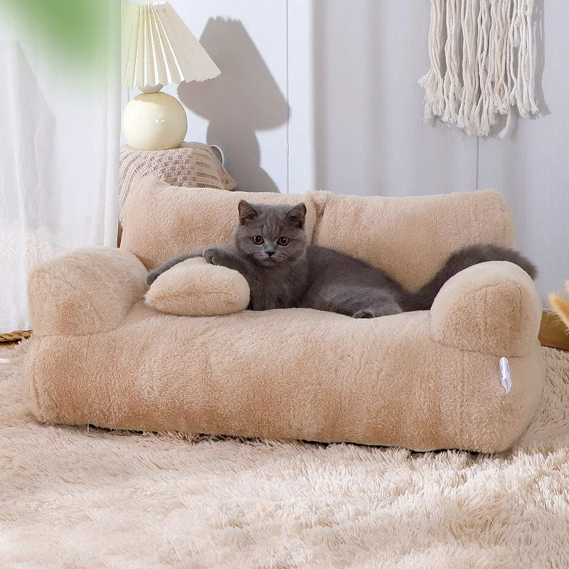 Pet Friendly Elevated Pet Bed with Bolstered Edges - VogeLuxe