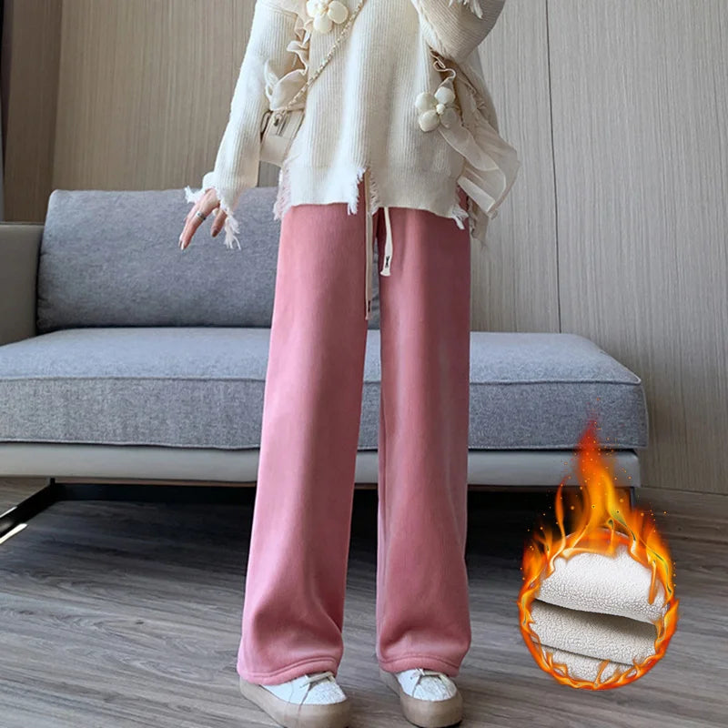 Warm Women's Fleece Lined Comfort Trousers