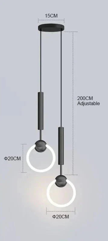 Stylish Hanging Light Fixture Set