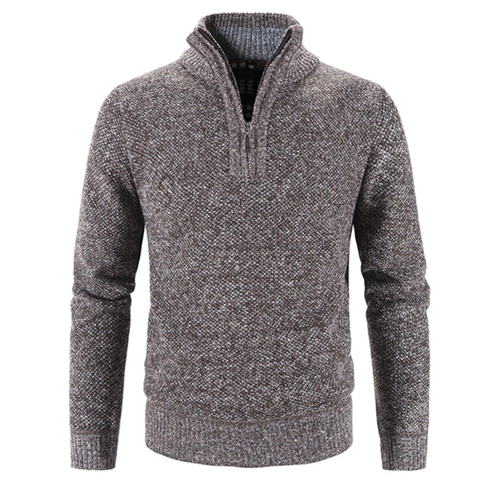 Warm Classic Crew Neck Winter Wool Sweater