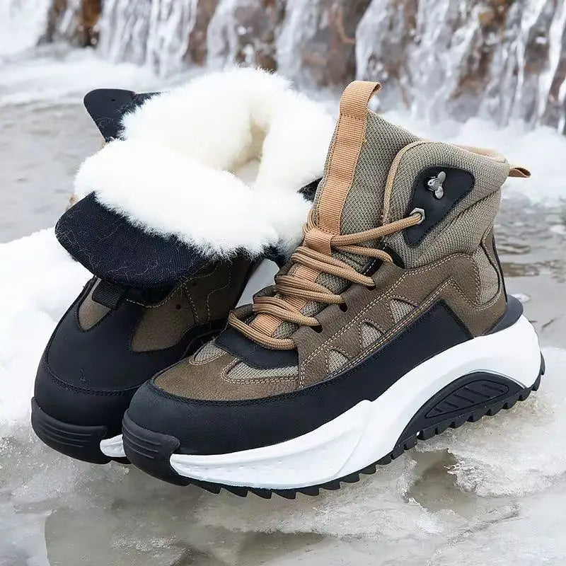 Insulated Waterproof Men's Winter Boots UK - VogeLuxe