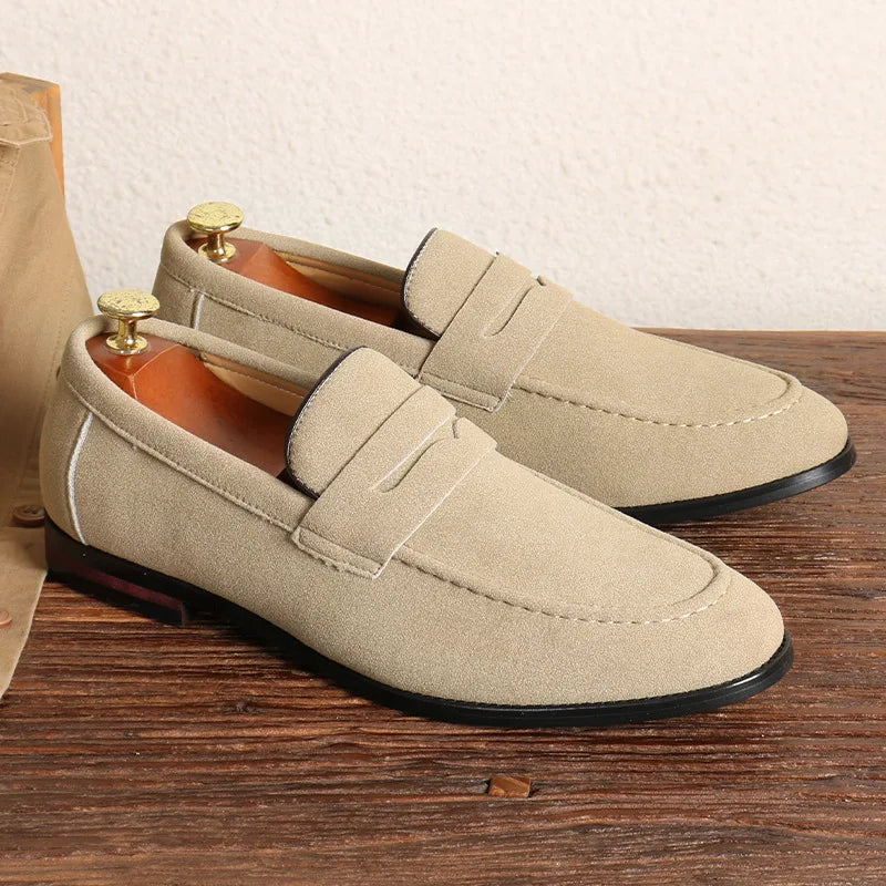 Luxury Leather Slip On Shoes - VogeLuxe