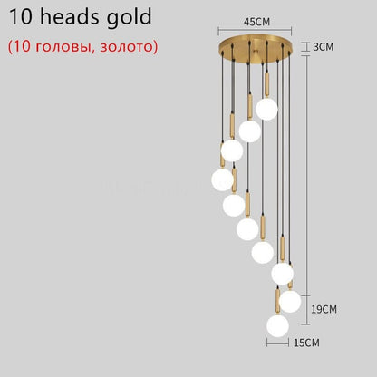 Elegant Glass Globe Chandelier