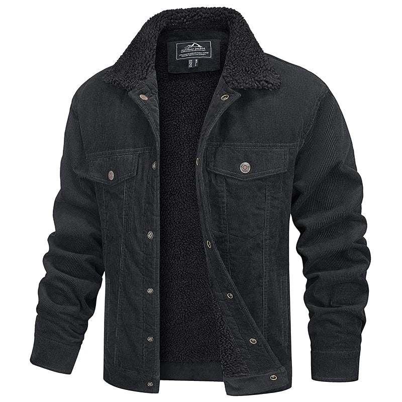 Rugged Mens Corduroy Coat