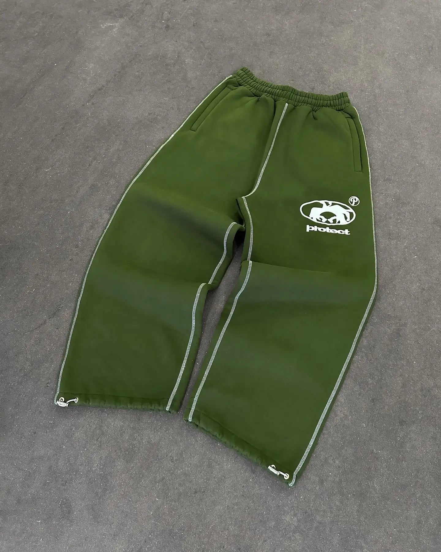 Casual Graphic Embroidered Jogger Pants