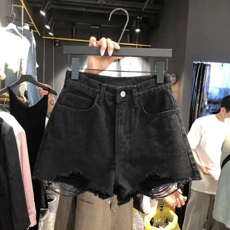 Comfy Women's Distressed Denim Summer Shorts