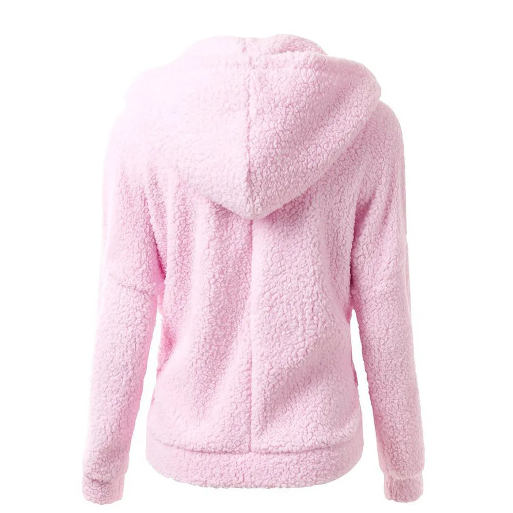 Cozy Women's Faux Fur Hooded Jacket for Winter
