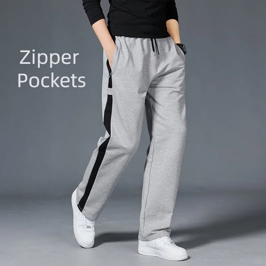 Comfortable Fit Men's Stripe Jogger Pants - BritishElegance