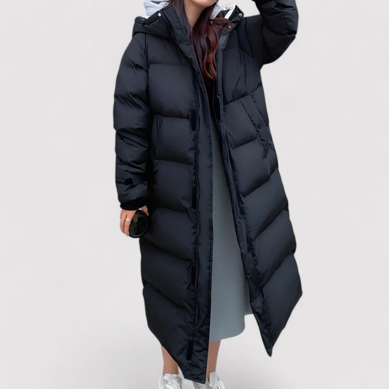 Women's Waterproof Parka Coat - Insulated Warm Hooded Jacket - VogeLuxe