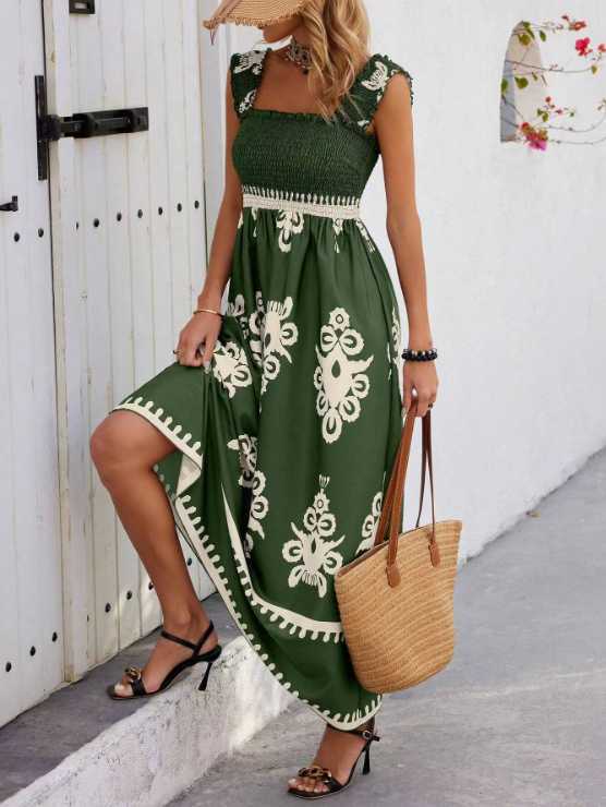 Lauren | Chic Floral Maxi Dress - Soft Premium Material
