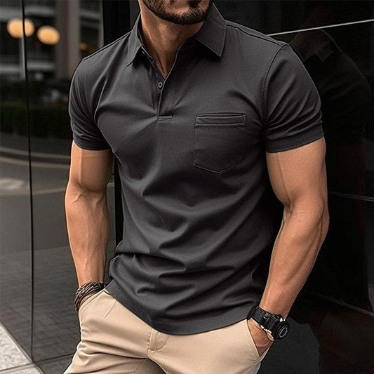 Classic Men's Casual Polo Shirt - VogeLuxe