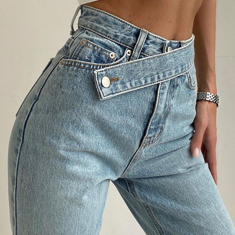 Comfortable Women's High Waisted Relax Fit Jeans