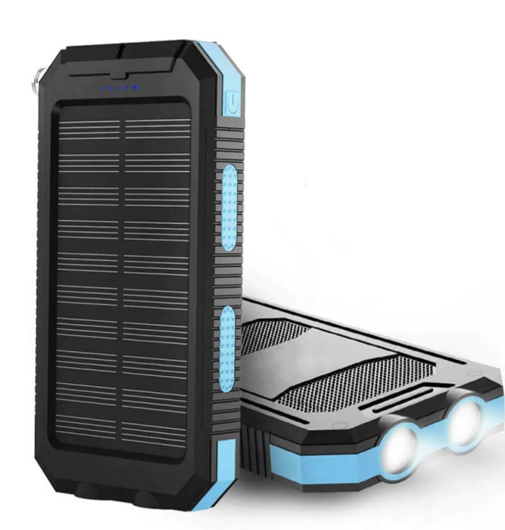 Portable Solar Charger with LED Flashlight - VogeLuxe