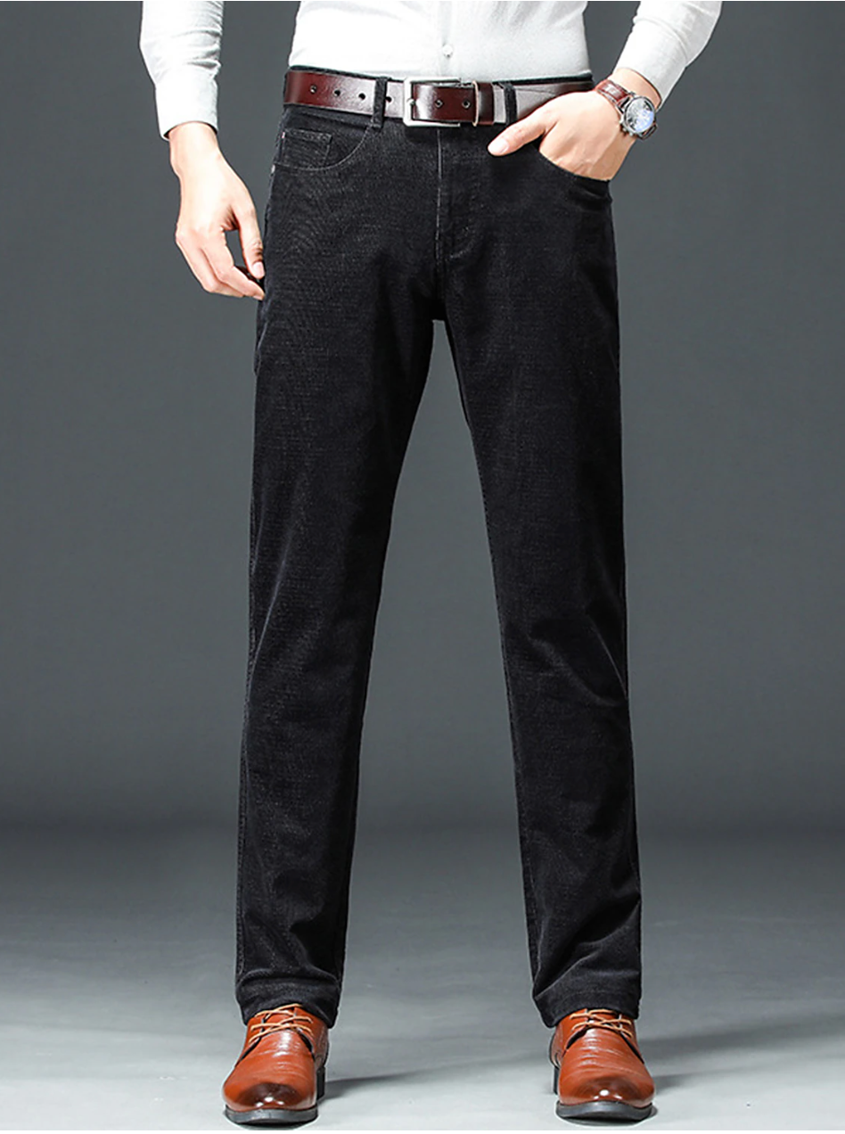 Men's Slim Fit Work Pants Stretchy Classic Design