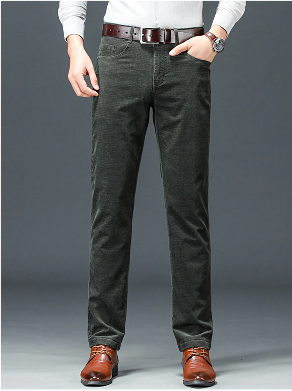 Men's Slim Fit Work Pants Stretchy Classic Design