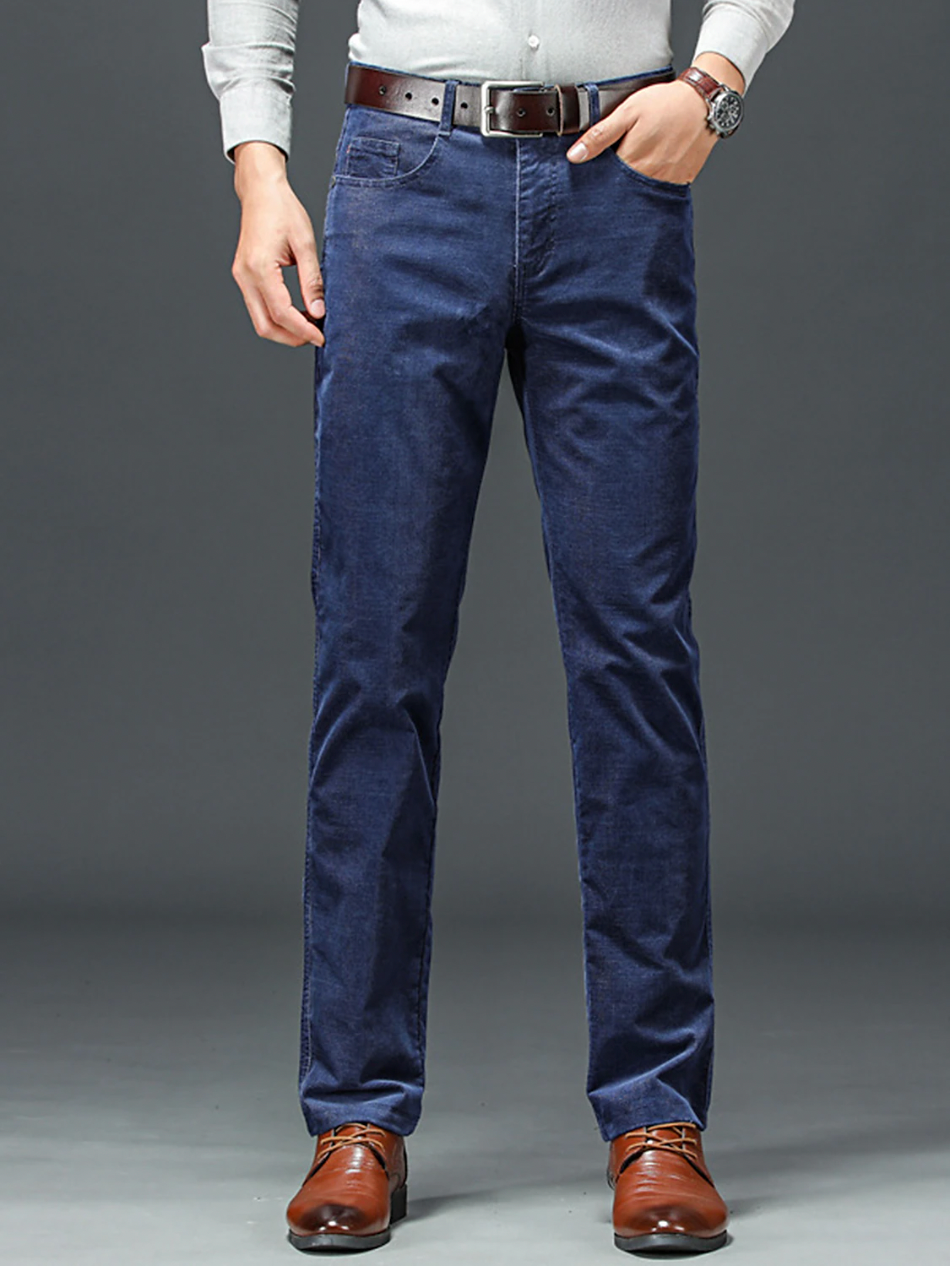 Men's Slim Fit Work Pants Stretchy Classic Design