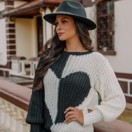 Warm Womens Cable Knit Winter Sweater - VogeLuxe