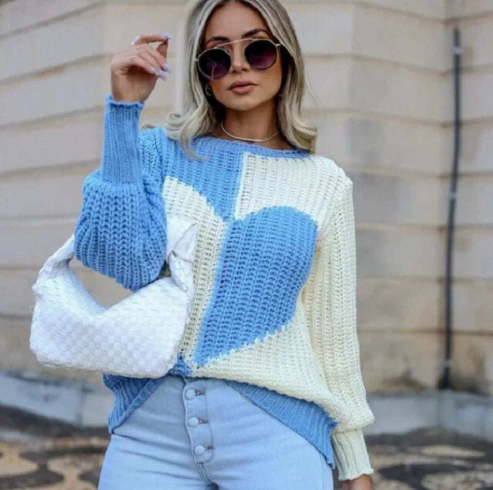 Warm Womens Cable Knit Winter Sweater