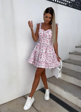 Women's Chic Bohemian Floral Maxi Dress