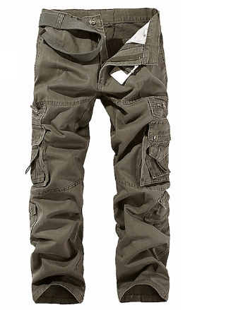 Comfortable Mens Cargo Pants with Multiple Pockets - BritishElegance