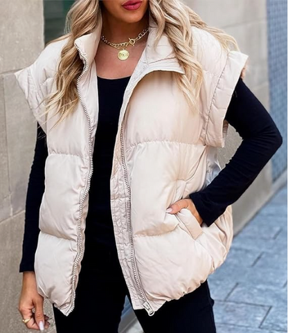Stylish Women's Padded Sleeveless Gilet