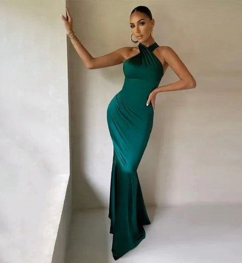 Luxurious Satin Evening Gown for Women