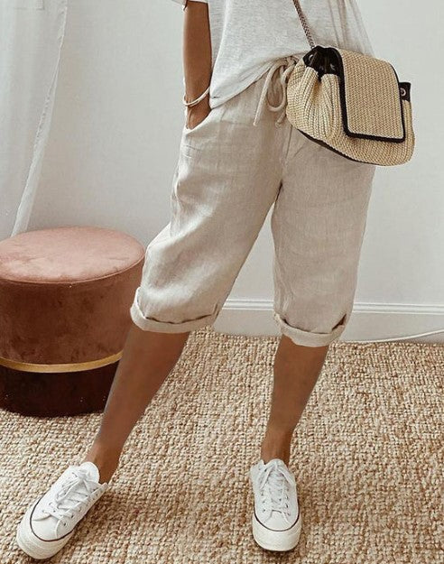 Soft Women's Casual Elastic Waist Shorts