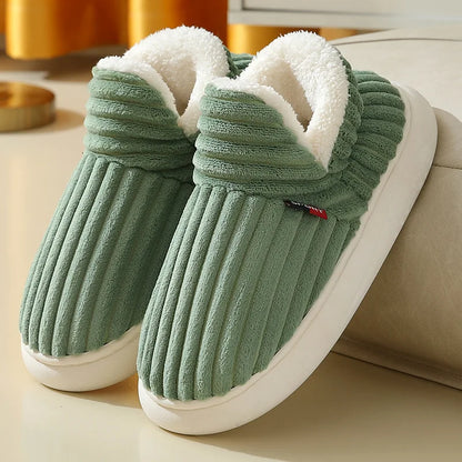 Cozy Faux Fur Slide Slippers – Soft Warm Indoor Shoes