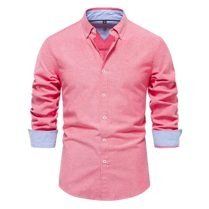 Classic Casual Men's Cotton Button Shirt