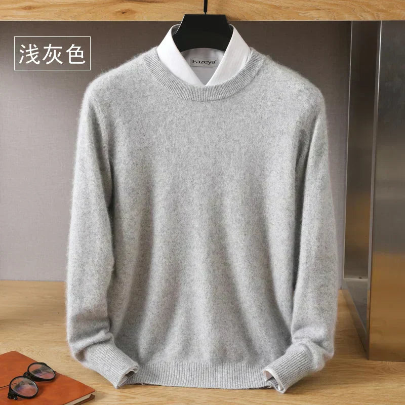 Luxurious Soft Crew Neck Cashmere Sweater