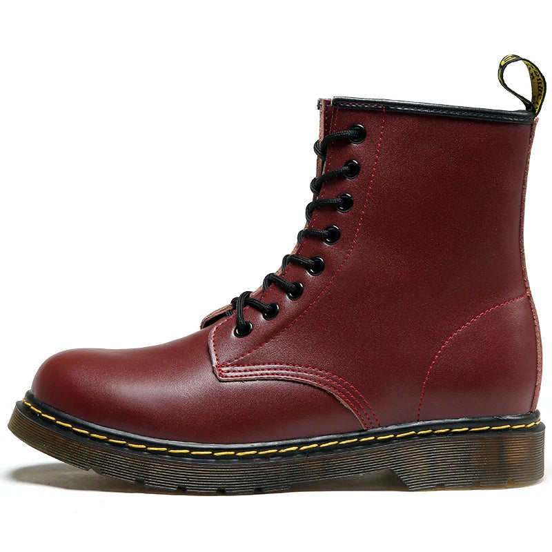 Insulated Leather Waterproof Chelsea Ankle Boots