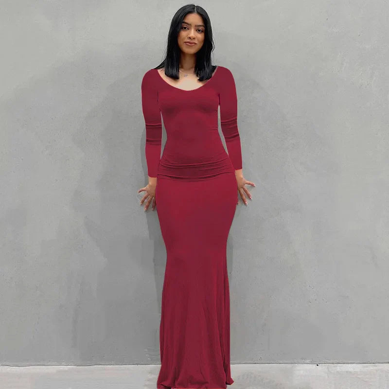 Elegant Strapless Black Floor Length Evening Dress
