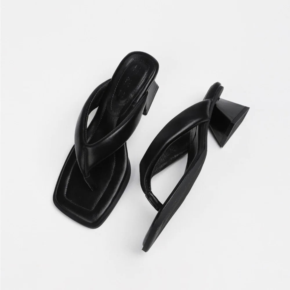 Stylish Block Heel Summer Sandals - BritishElegance