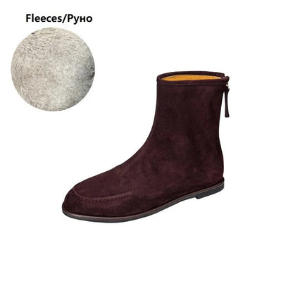 Luxury Suede Chelsea Boot Ankle Shoes