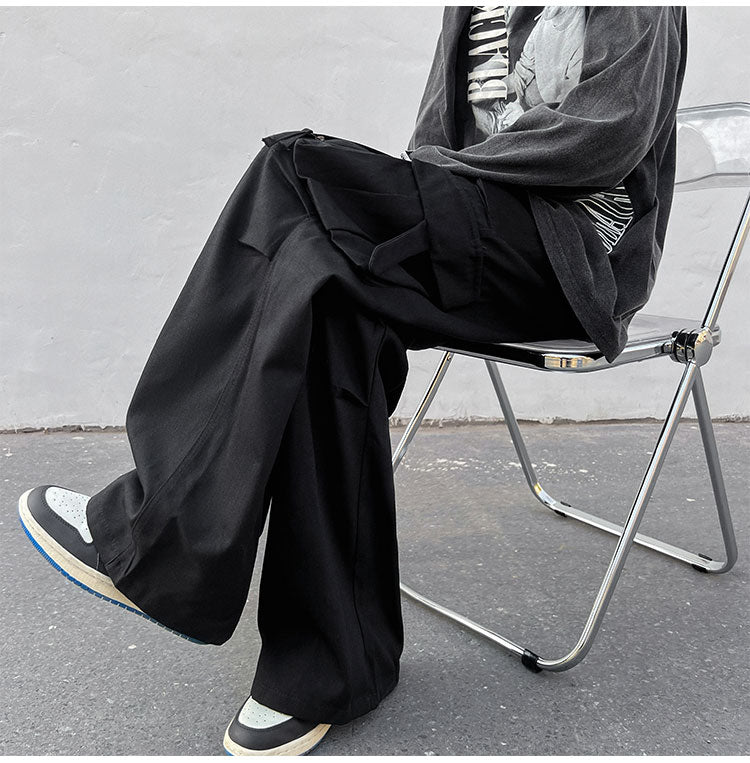 Comfortable Classic Black Cargo Pants for Men - VogeLuxe