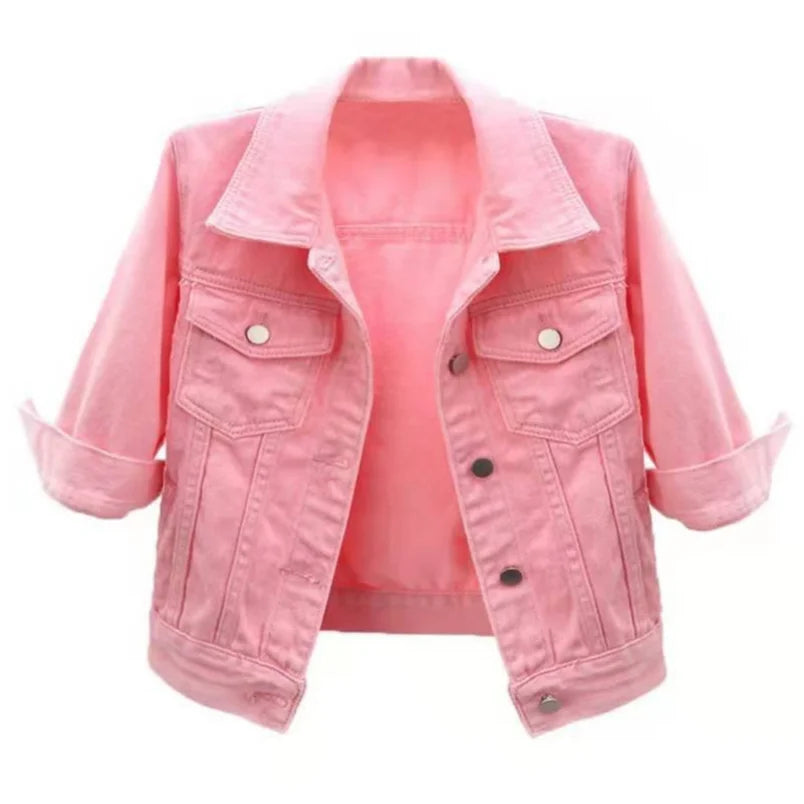 Fashionable Women's Denim Vest Jacket